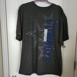 NFL Men's Dallas Cowboys Authentic Gray Short Sleeve T-Shirt Size Large